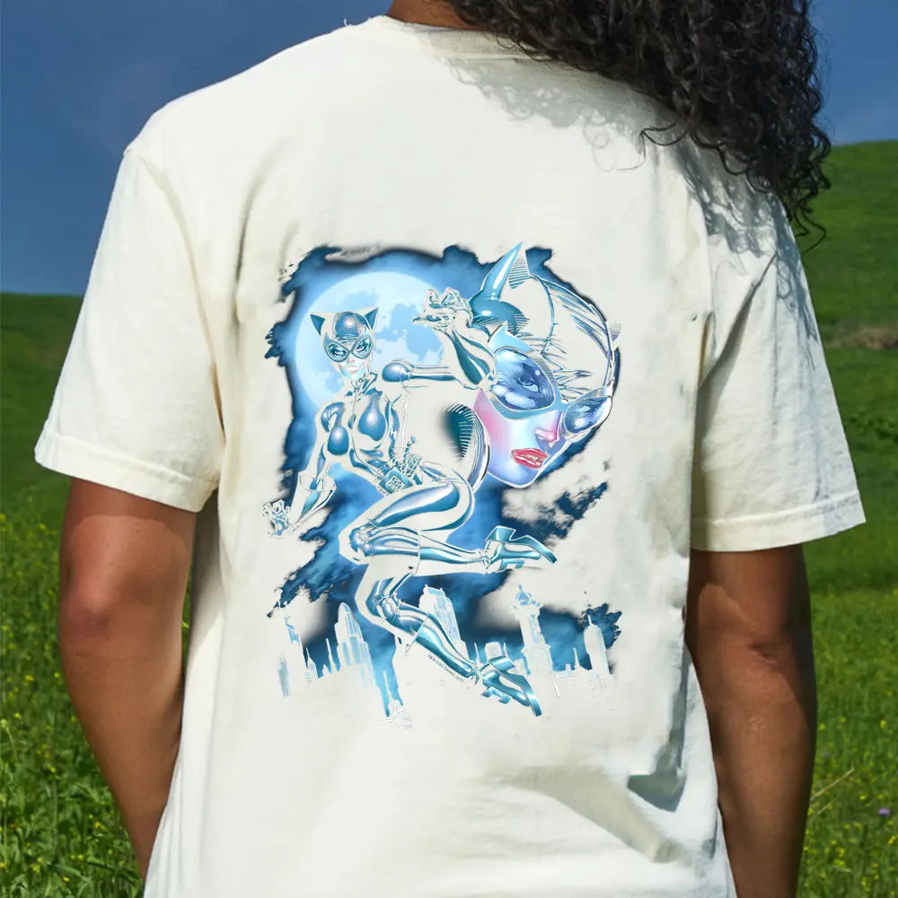 Batman Moonlight Catwoman T-Shirt - Cream