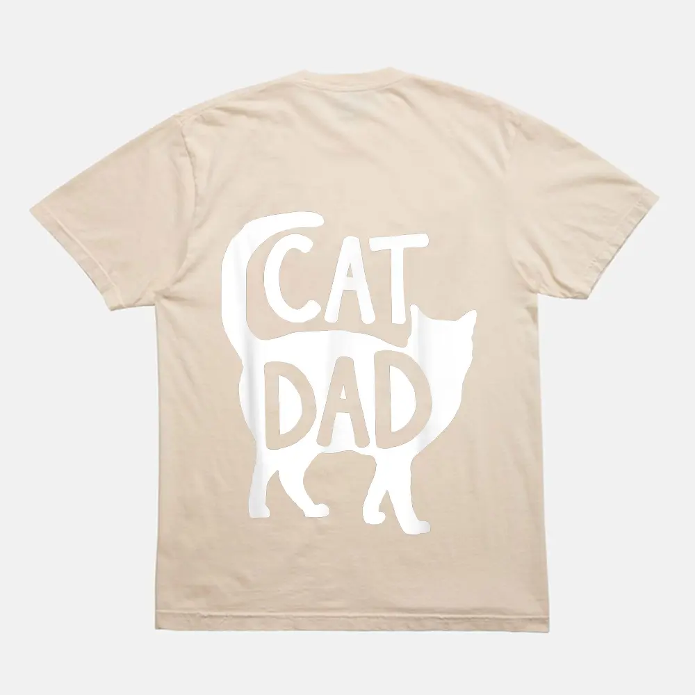 Best Cat Dad Christmas Men Kitty Papa Gift Daddy Fathers Day Ver 2 T-Shirt - Cream Best Cat Dad Christmas Men Kitty Papa Gift Daddy Fathers Day Ver 2 T-Shirt - Cream