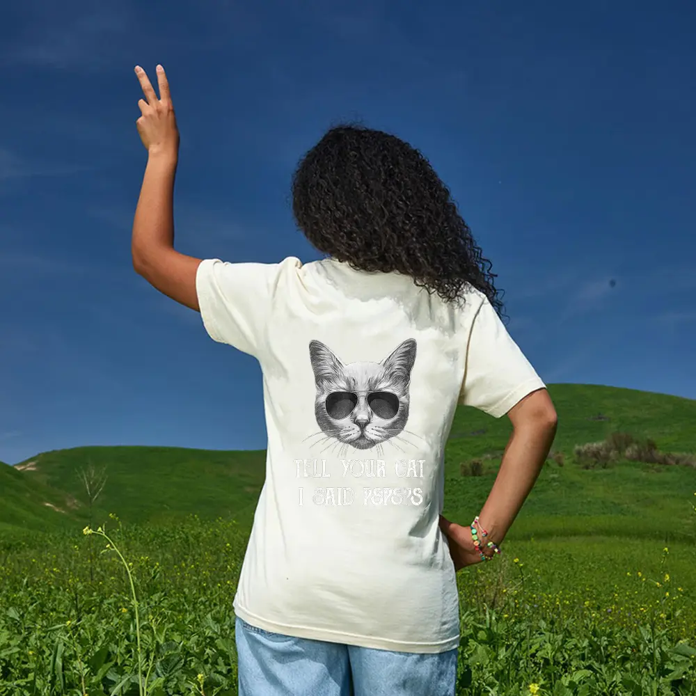 Black Cat Shirt Tell Your Cat I Said Pspsps Funny Meow Kitty T-Shirt - Cream Black Cat Shirt Tell Your Cat I Said Pspsps Funny Meow Kitty T-Shirt - Cream