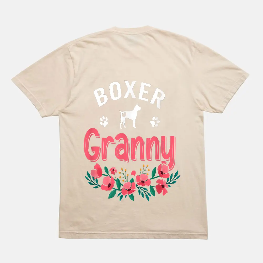 Boxer Granny Gifts Cute Dog Lover Owner Christmas Mom T-Shirt - Cream Boxer Granny Gifts Cute Dog Lover Owner Christmas Mom T-Shirt - Cream