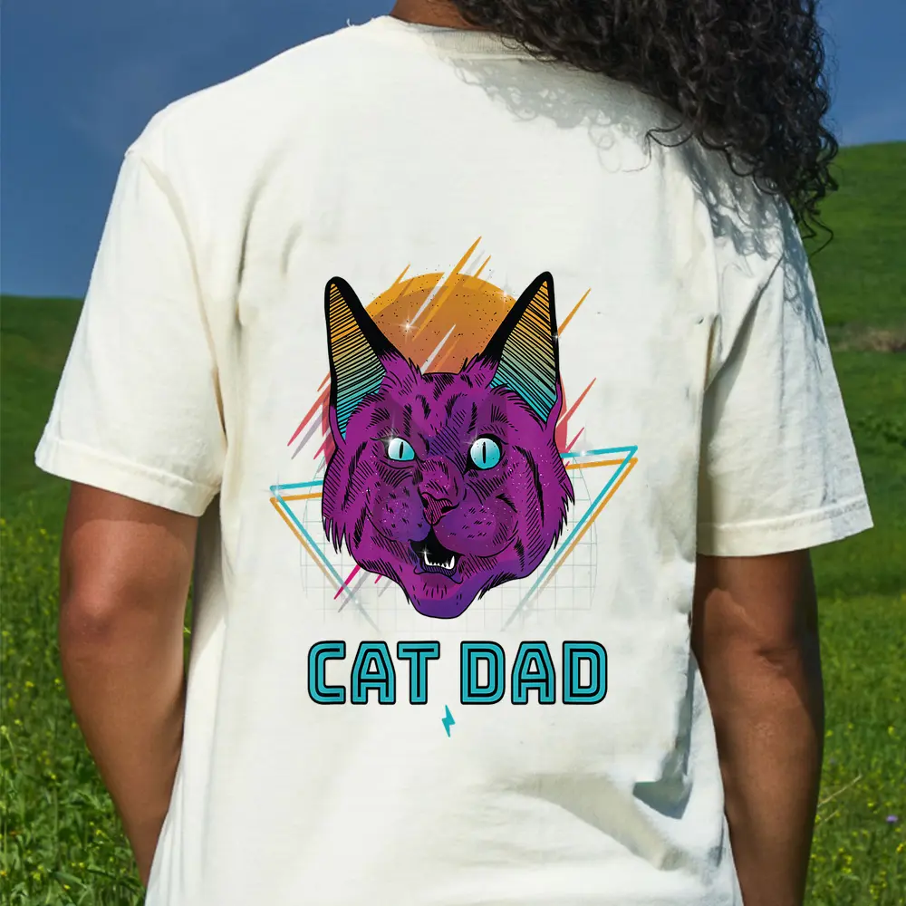 Cat Dad Shirt - Cat Daddy Shirt For Men - Cat Gifts For Men T-Shirt - Cream