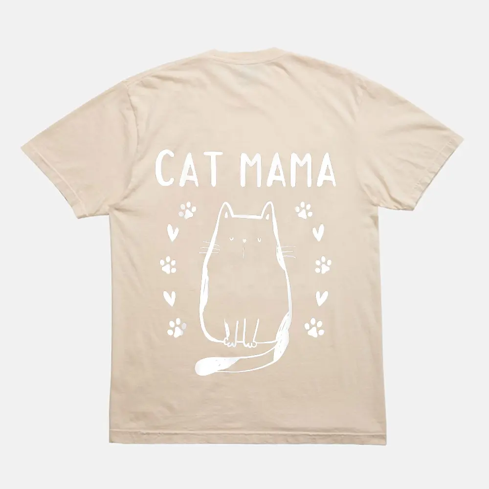 Cat Mama Cute Cat Lover Cat Mom I Cat Mama T-Shirt - Cream Cat Mama Cute Cat Lover Cat Mom I Cat Mama T-Shirt - Cream