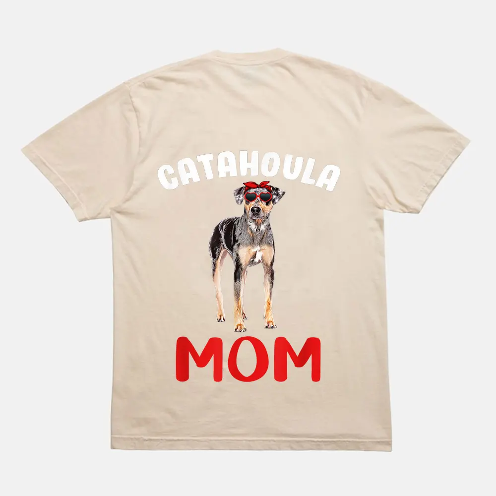 Catahoula Mom Funny Catahoula Leopard Dog Mom Mothers Day T-Shirt - Cream Catahoula Mom Funny Catahoula Leopard Dog Mom Mothers Day T-Shirt - Cream