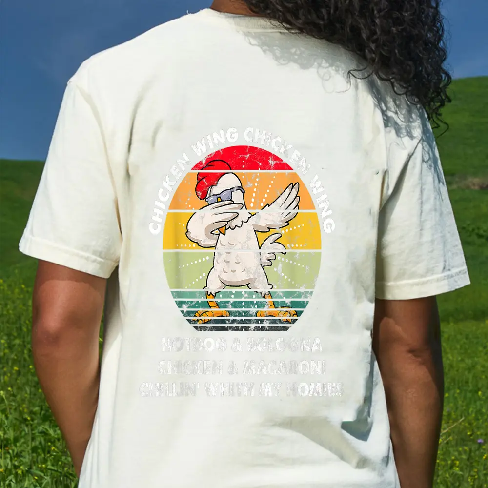 Chicken Wing Chicken Wing  Song Lyric Hot Dog Bologna T-Shirt - Cream