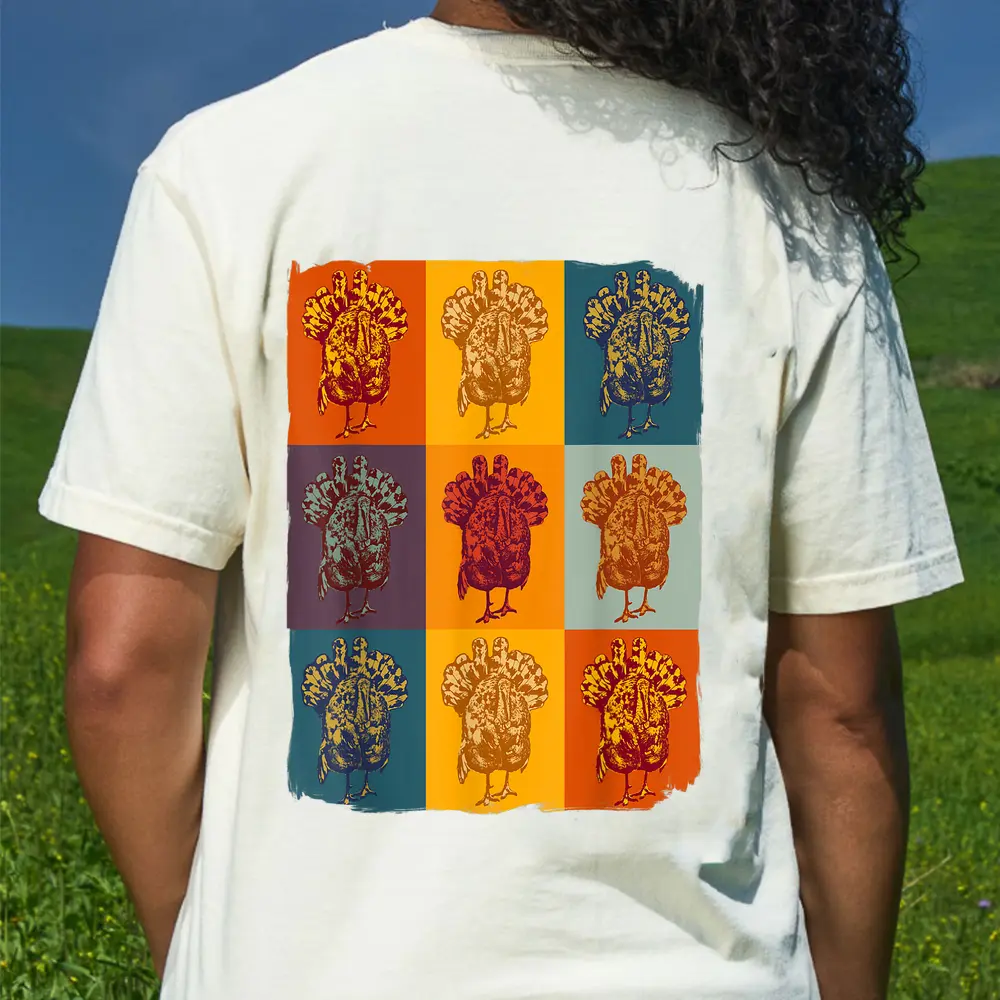 Turkey  Thanksgiving  Turkey Day  Turkey T-Shirt - Cream