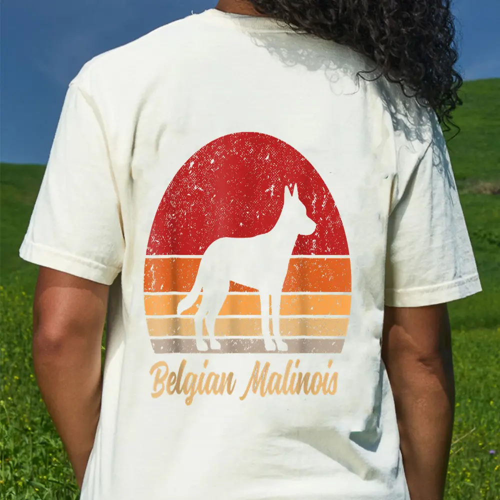 Vintage Belgian Malinois Dog Pet Lovers T-Shirt - Cream