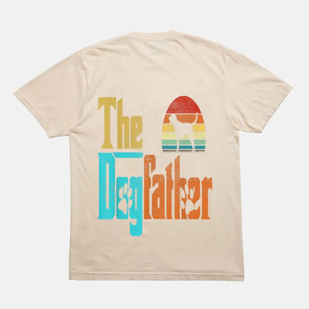 Vintage The Dogfather Goldador Dog Owner T-Shirt - Cream Vintage The Dogfather Goldador Dog Owner T-Shirt - Cream