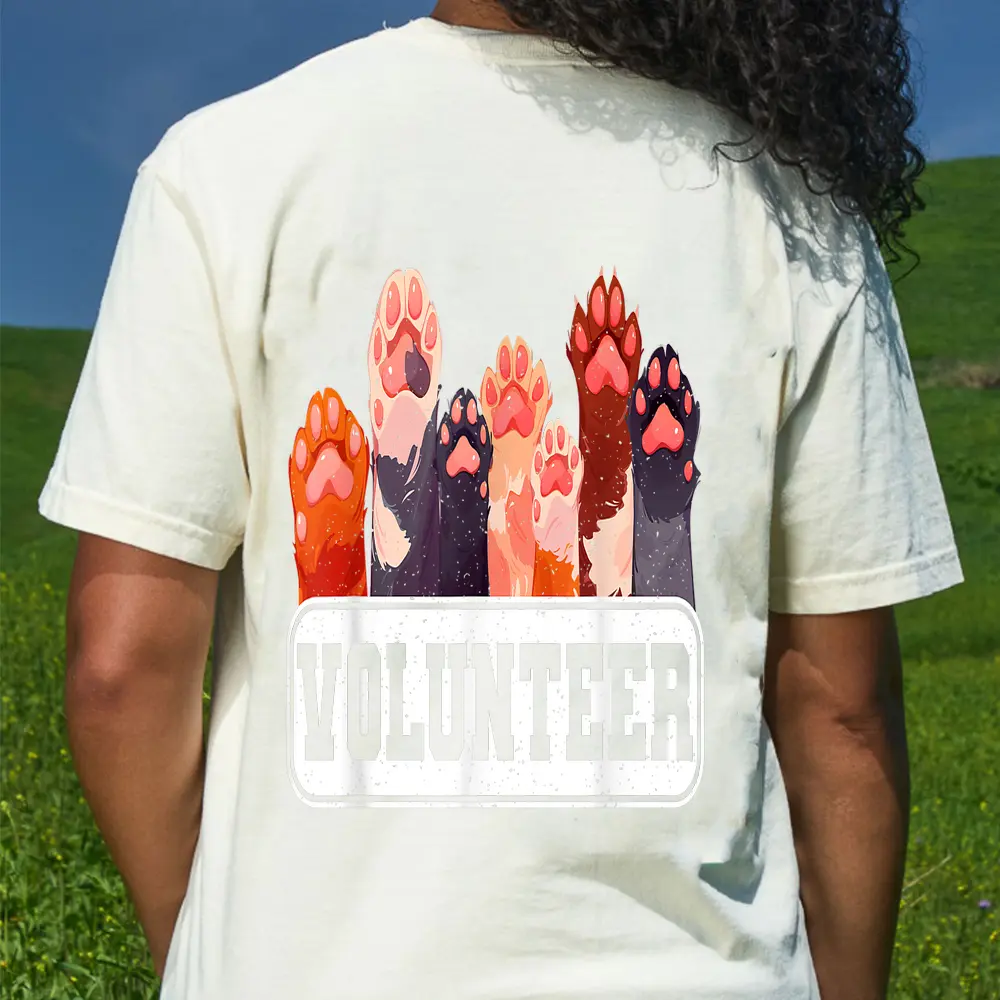 Volunr Dog Rescue Supporter Pet Lover Animals Rescue T-Shirt - Cream