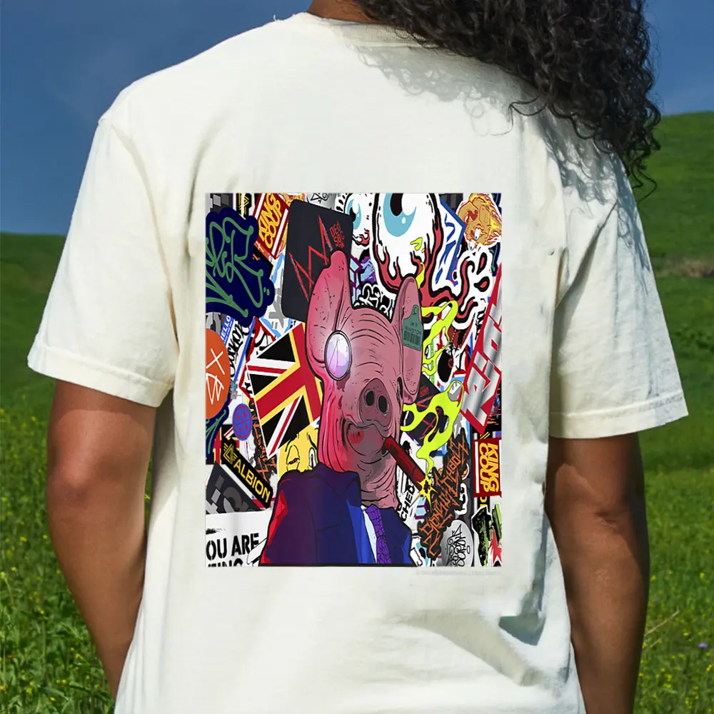 Watch Dogs Legion Collage T-Shirt - Cream