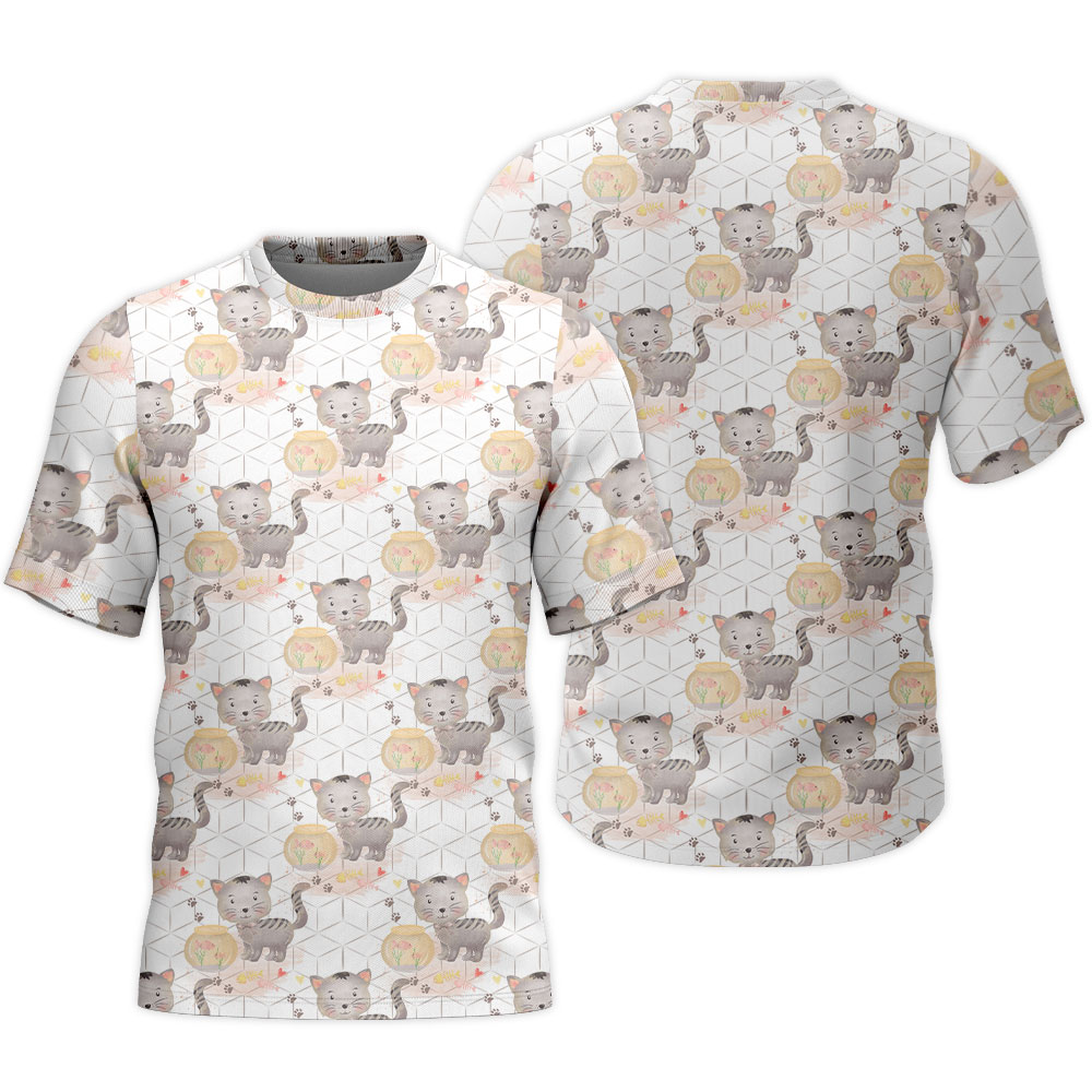 New Release Pet Love All Over Prints Clothing CATSH17 New Release Pet Love All Over Prints Clothing CATSH17