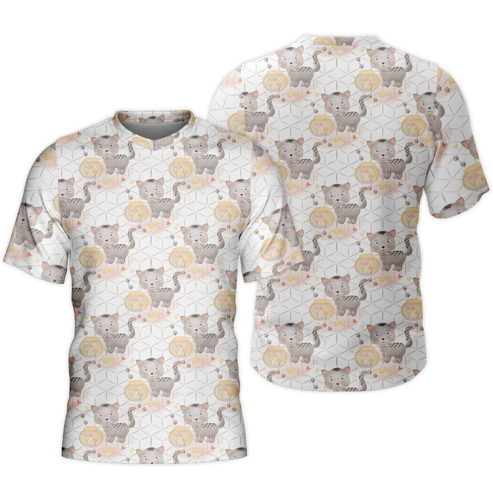 New Release Pet Love All Over Prints Clothing CATSH17 New Release Pet Love All Over Prints Clothing CATSH17